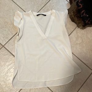 Zara white blouse